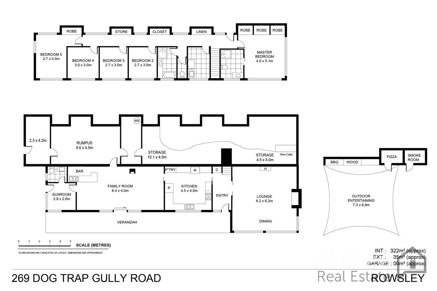 Floorplan of Homely acreageSemiRural listing, 269 Dog Trap Gully Road, Rowsley VIC 3340
