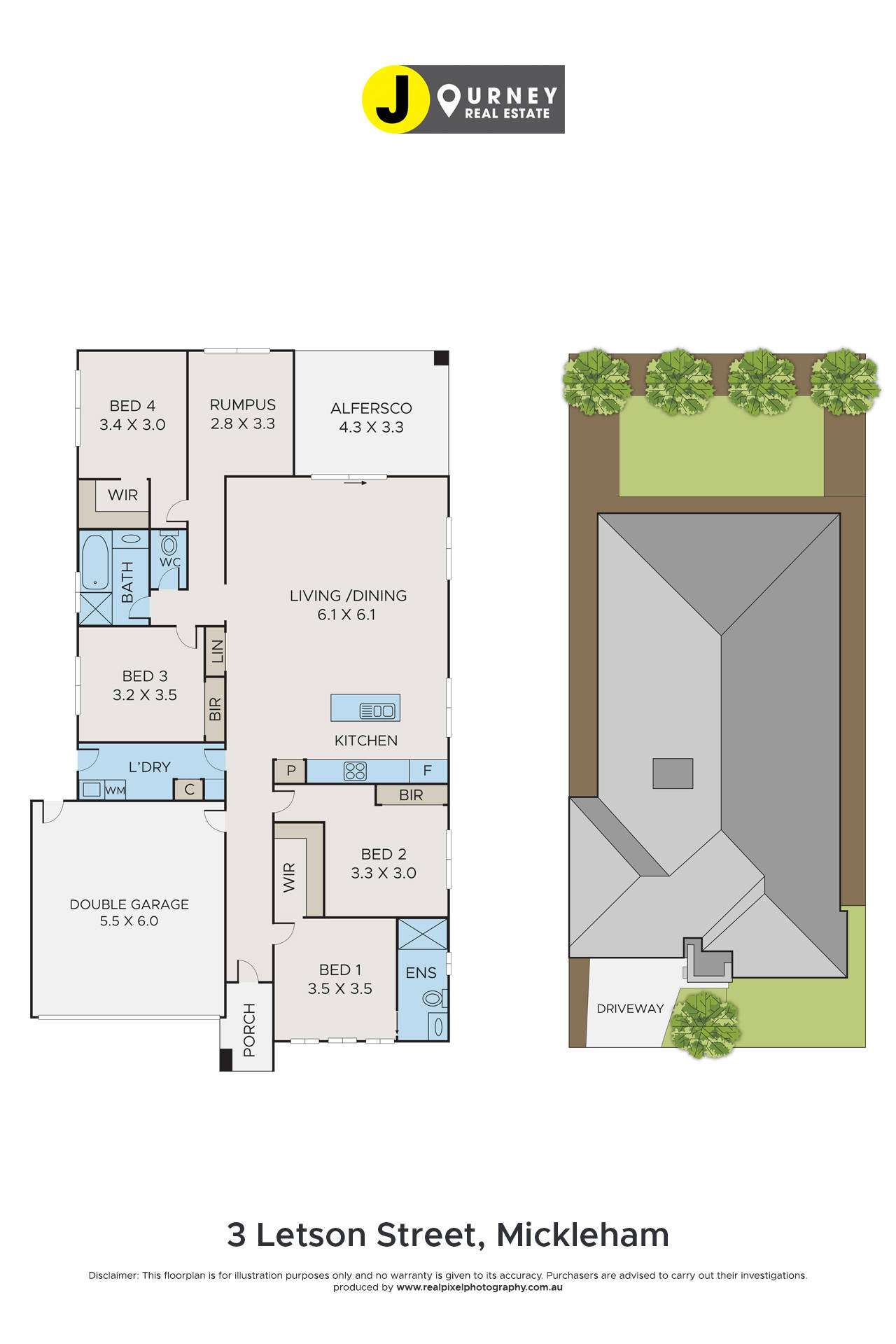 Floorplan of Homely house listing, 3 Letson Street, Mickleham VIC 3064