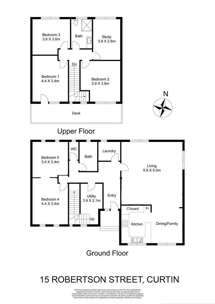 Floorplan of Homely house listing, 15 Robertson Street, Curtin ACT 2605