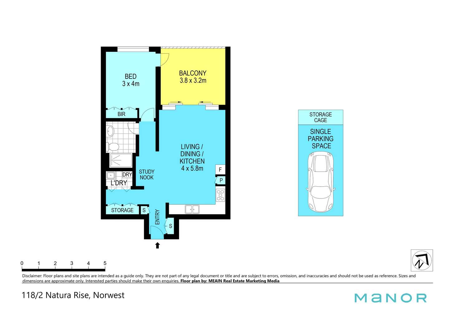 Floorplan of Homely unit listing, 118/2 Natura Rise, Norwest NSW 2153