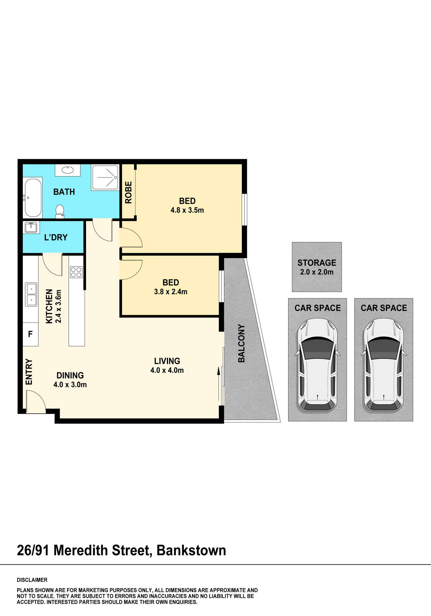 Floorplan of Homely unit listing, 26/91 Meredith Street, Bankstown NSW 2200