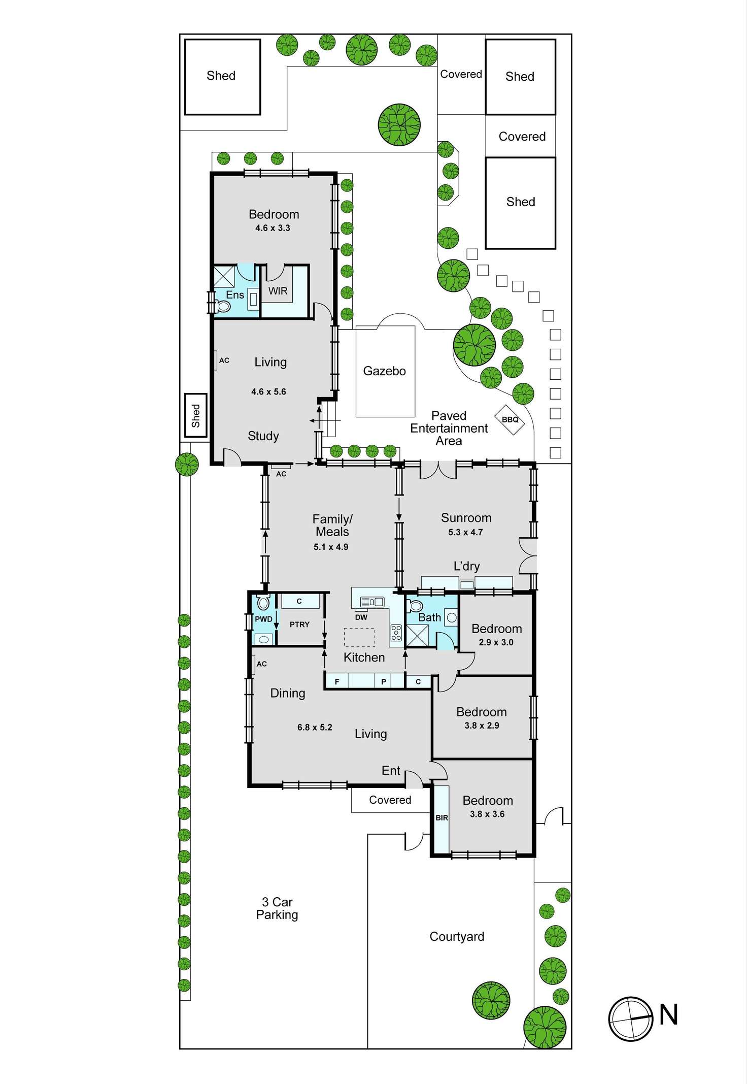 Floorplan of Homely house listing, 1 Delos Street, Oakleigh South VIC 3167