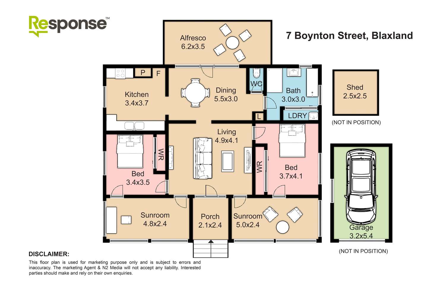 Floorplan of Homely house listing, 7 Boynton Street, Blaxland NSW 2774