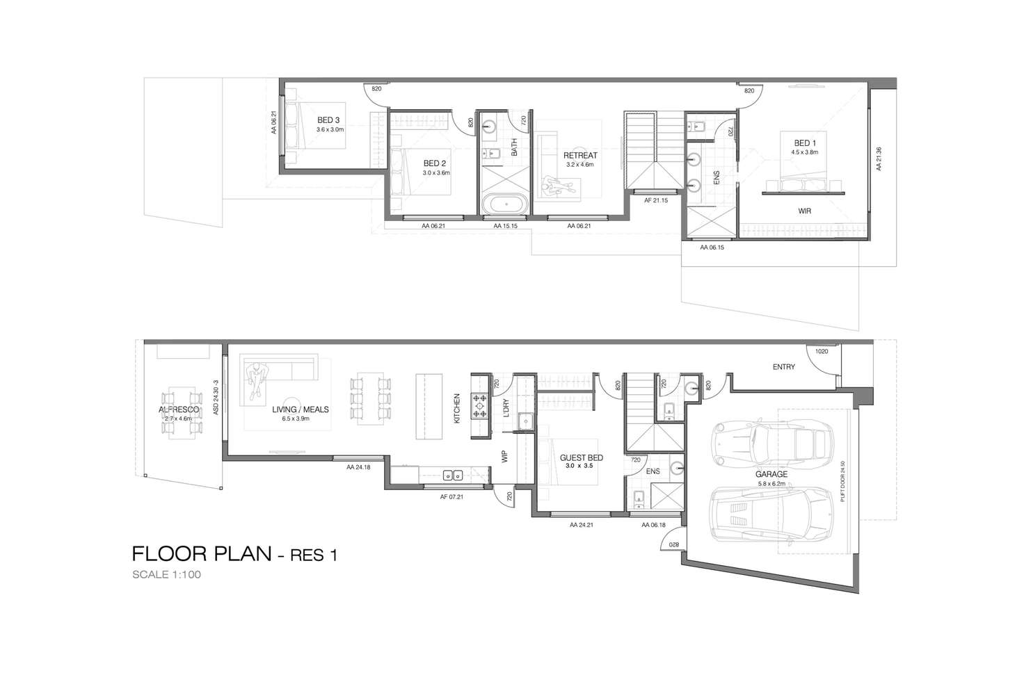 Floorplan of Homely residentialLand listing, LOT 1, 2 & 3, 108 Military Road, Henley Beach South SA 5022