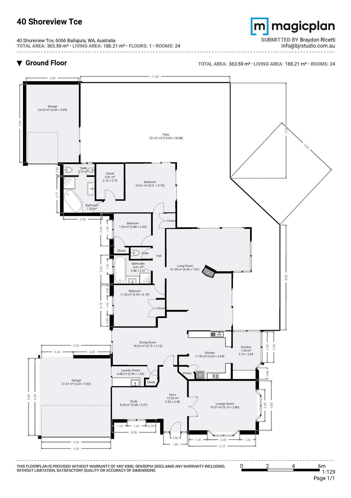Floorplan of Homely house listing, 40 Shoreview Terrace, Ballajura WA 6066