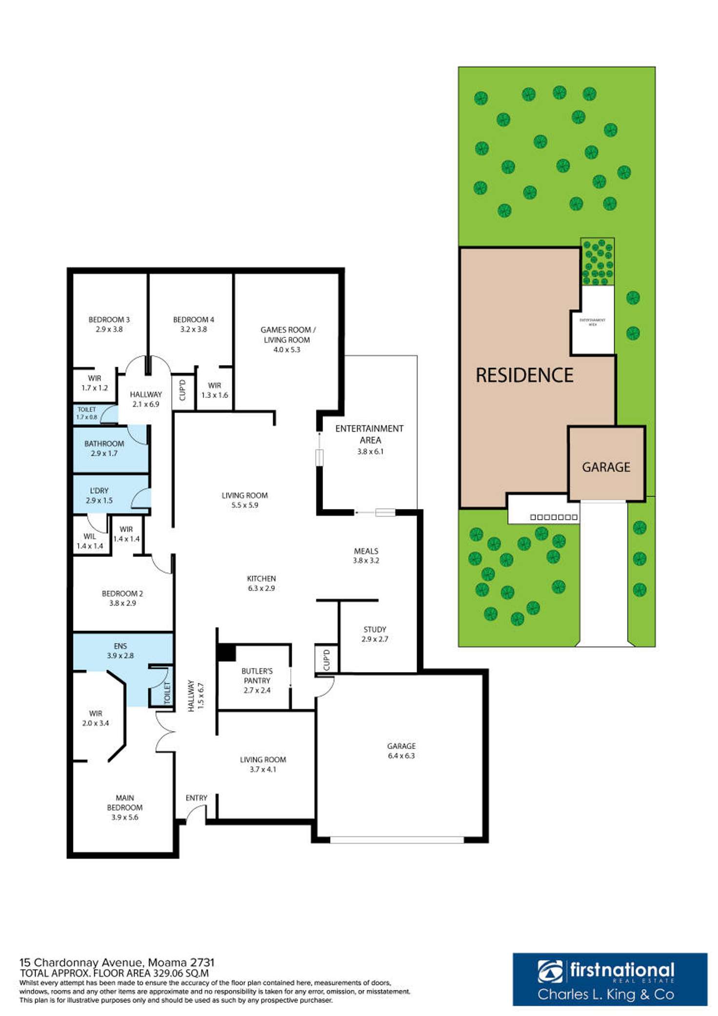 Floorplan of Homely house listing, 15 Chardonnay Avenue, Moama NSW 2731