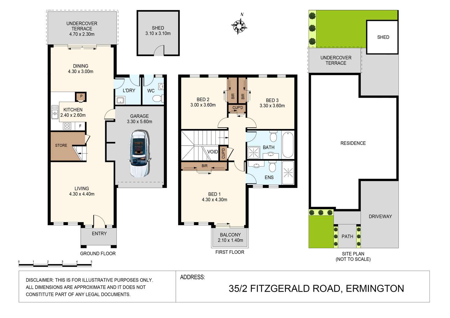 Floorplan of Homely townhouse listing, 35/2 Fitzgerald Road, Ermington NSW 2115
