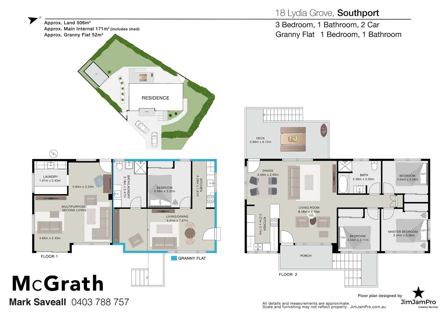 Floorplan of Homely house listing, 18 Lydia Grove, Southport QLD 4215