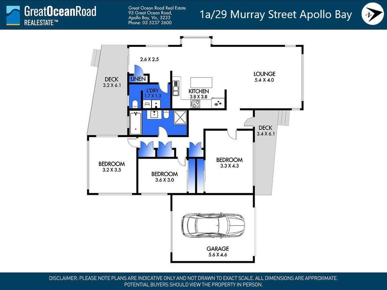 Floorplan of Homely house listing, 1a/29 Murray Street, Apollo Bay VIC 3233