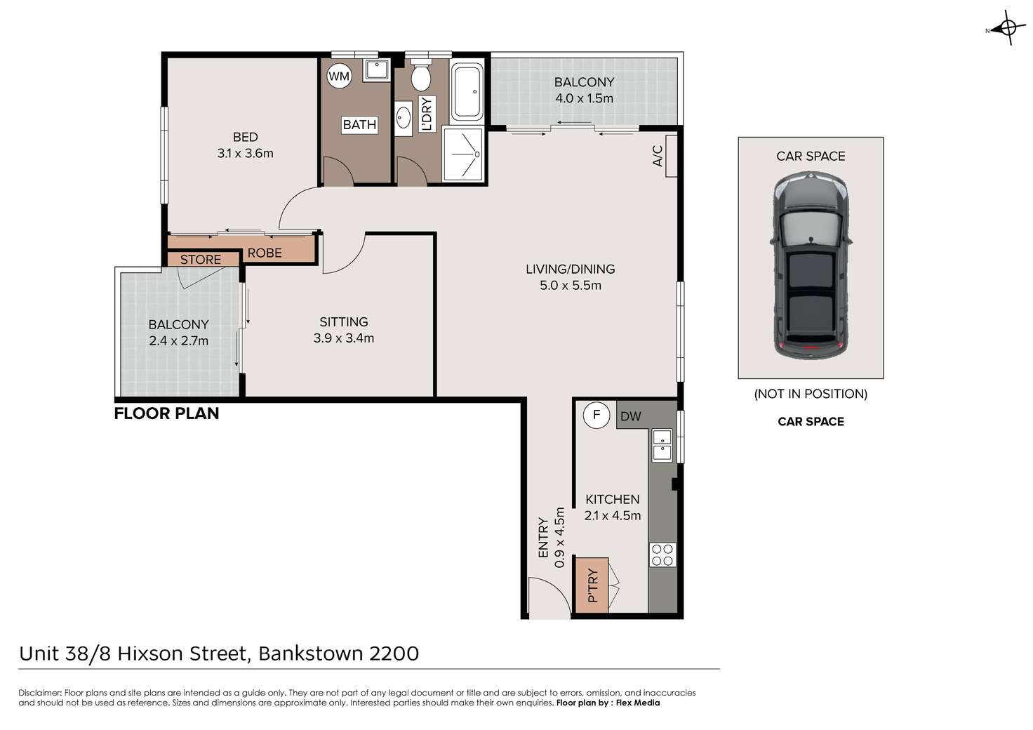 Floorplan of Homely apartment listing, 38/8 Hixson Street, Bankstown NSW 2200