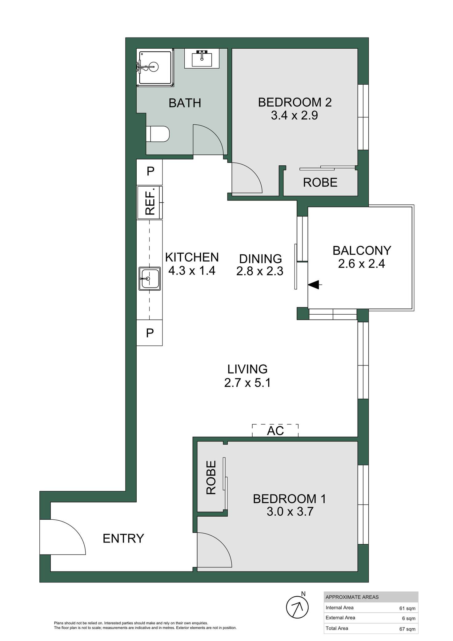 Floorplan of Homely apartment listing, 1205/15 Synagogue Place, Adelaide SA 5000