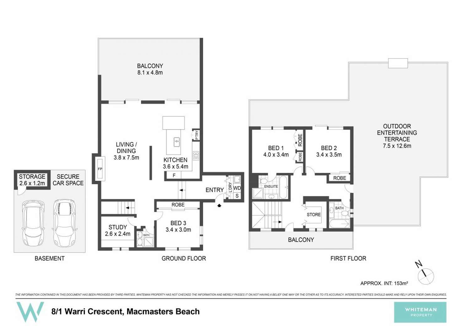 Floorplan of Homely apartment listing, 8/1 Warri Crescent, Macmasters Beach NSW 2251
