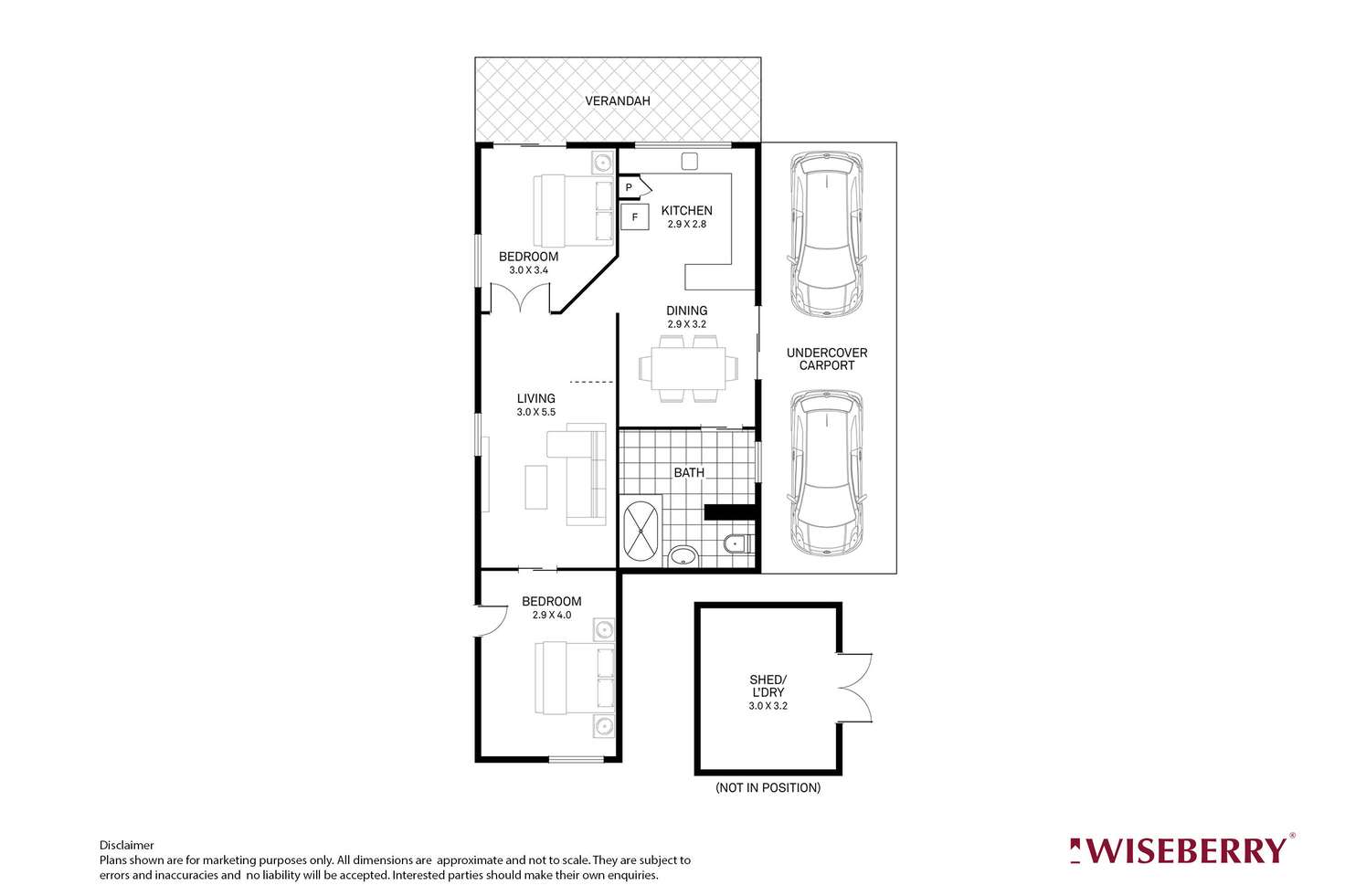 Floorplan of Homely unit listing, 19/207-209 Wallarah Road, Kanwal NSW 2259