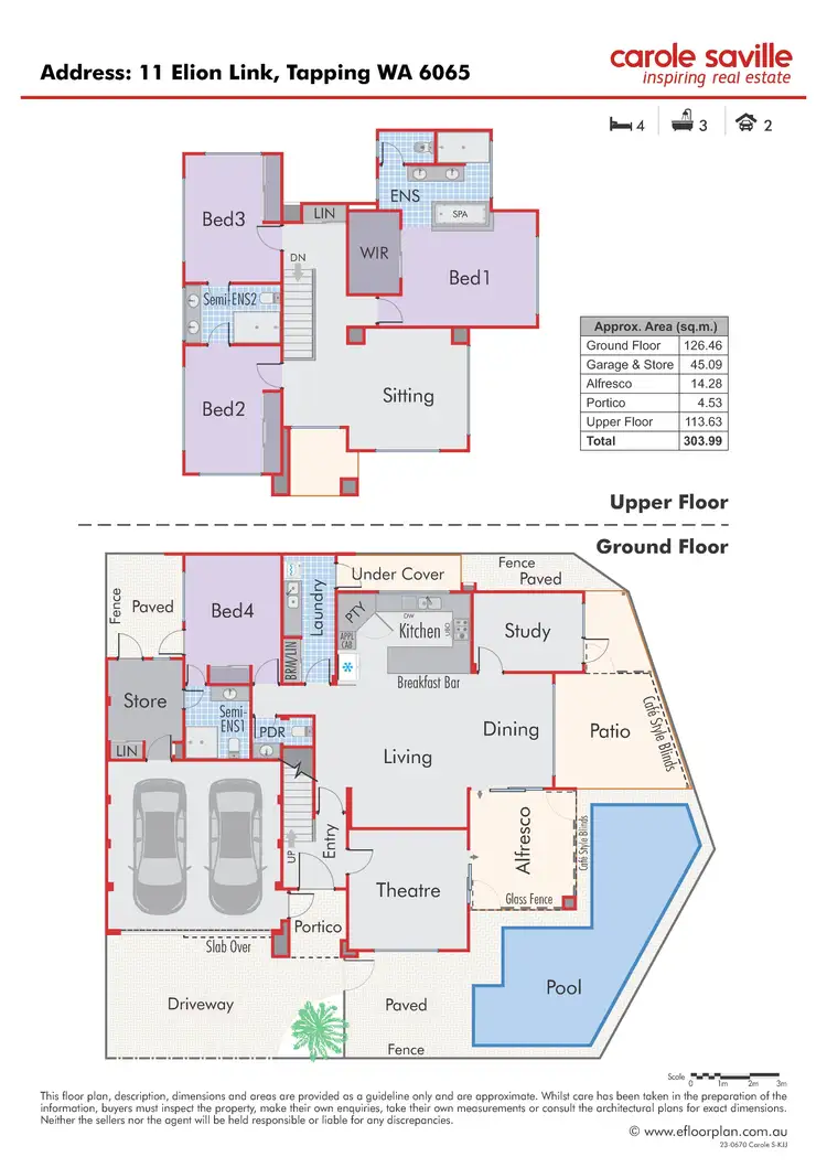 Floorplan of Homely house listing, 11 Elion Link, Tapping WA 6065