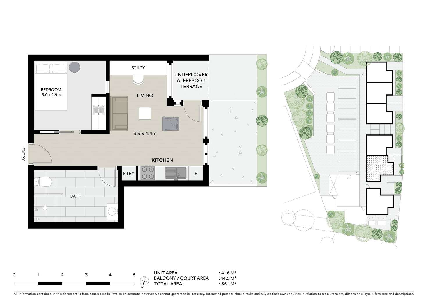 Floorplan of Homely apartment listing, 5/20 Ficinia Mews, Highton VIC 3216