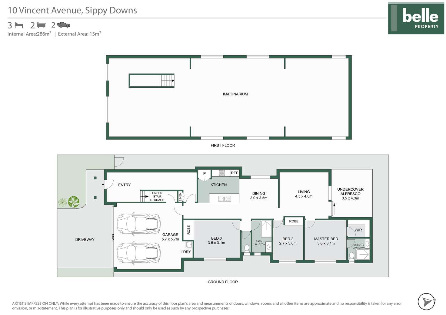 Floorplan of Homely house listing, 10 Vincent Avenue, Sippy Downs QLD 4556