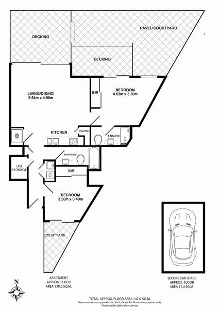 Floorplan of Homely apartment listing, 406/2-4 Powell Street, Waterloo NSW 2017
