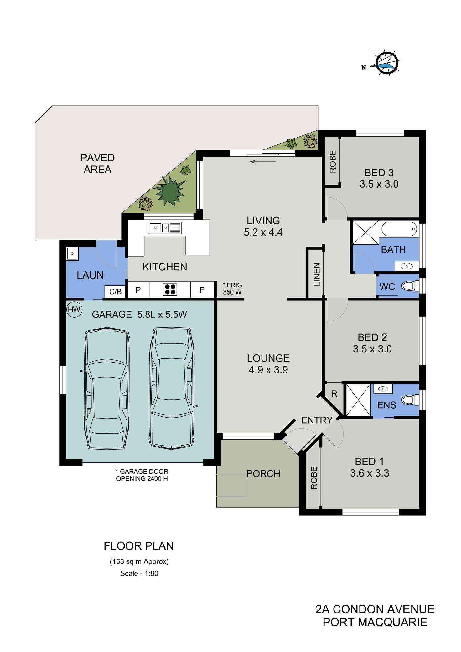 Floorplan of Homely house listing, 2a Condon Avenue, Port Macquarie NSW 2444