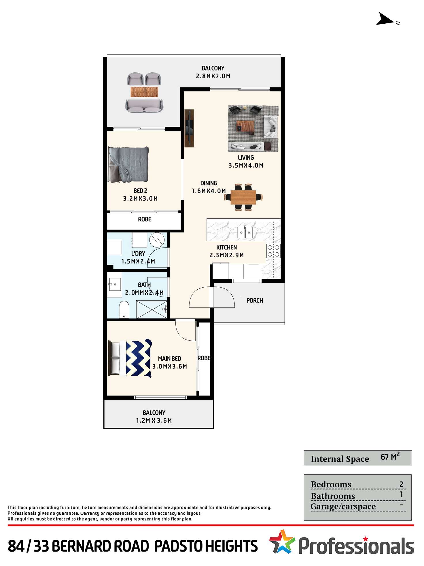 Floorplan of Homely unit listing, 84/33 Bernard Road, Padstow Heights NSW 2211