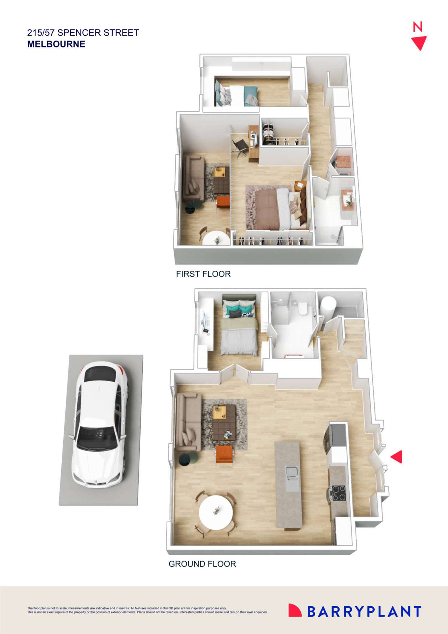 Floorplan of Homely apartment listing, 215/57 Spencer Street, Docklands VIC 3008