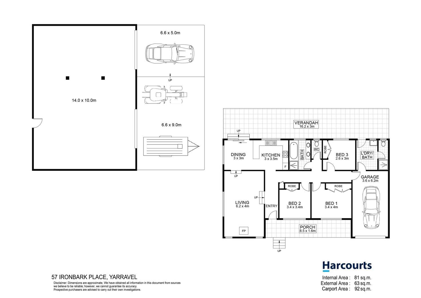 Floorplan of Homely house listing, 57 Ironbark Crescent, Yarravel NSW 2440