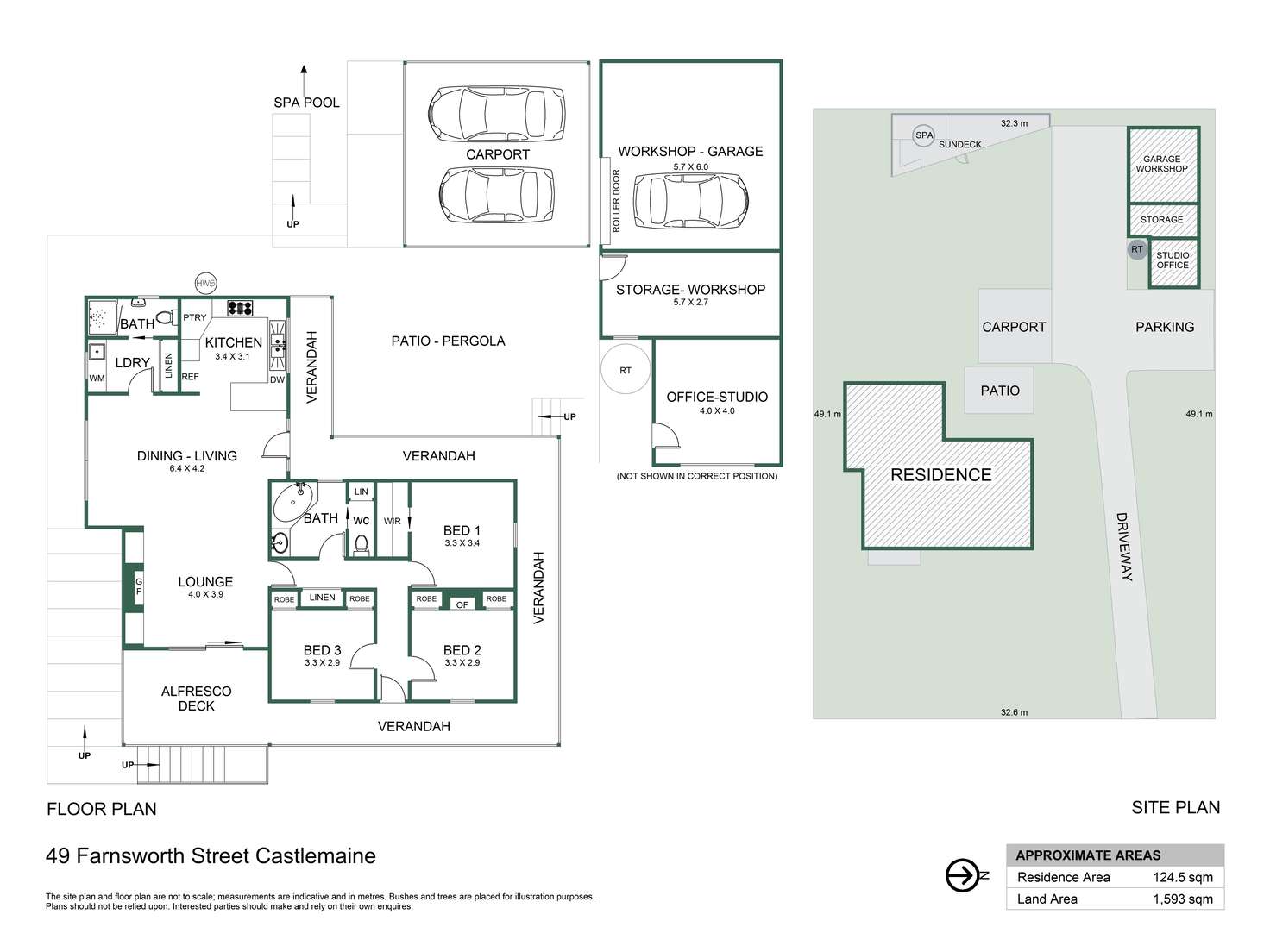 Floorplan of Homely house listing, 49 Farnsworth Street, Castlemaine VIC 3450
