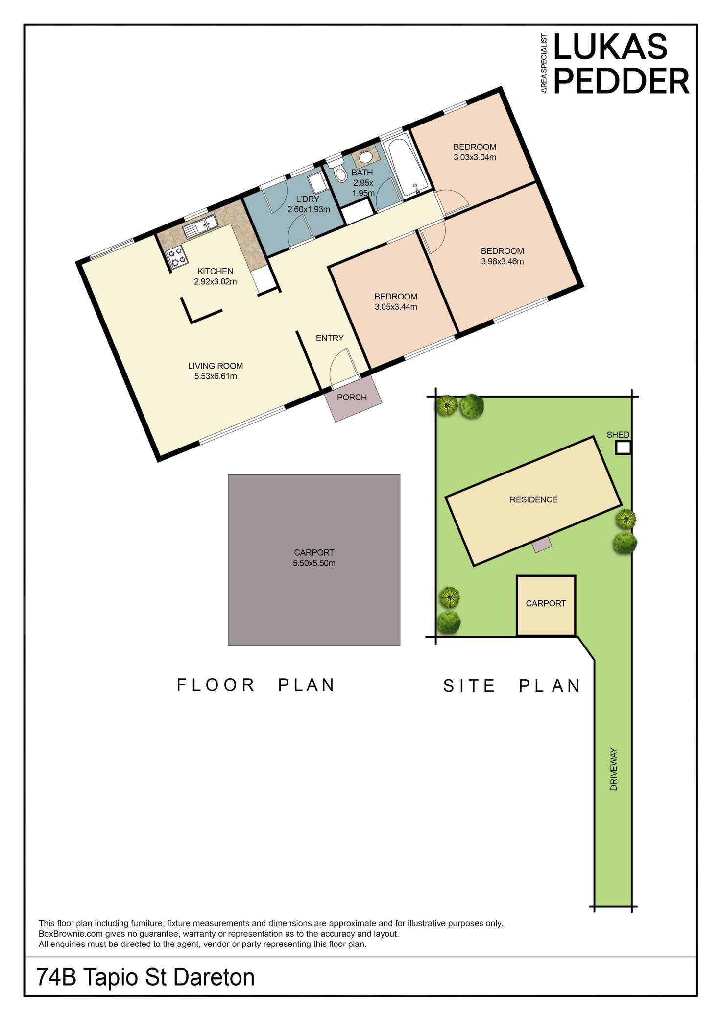 Floorplan of Homely house listing, 74B Tapio Street, Dareton NSW 2717