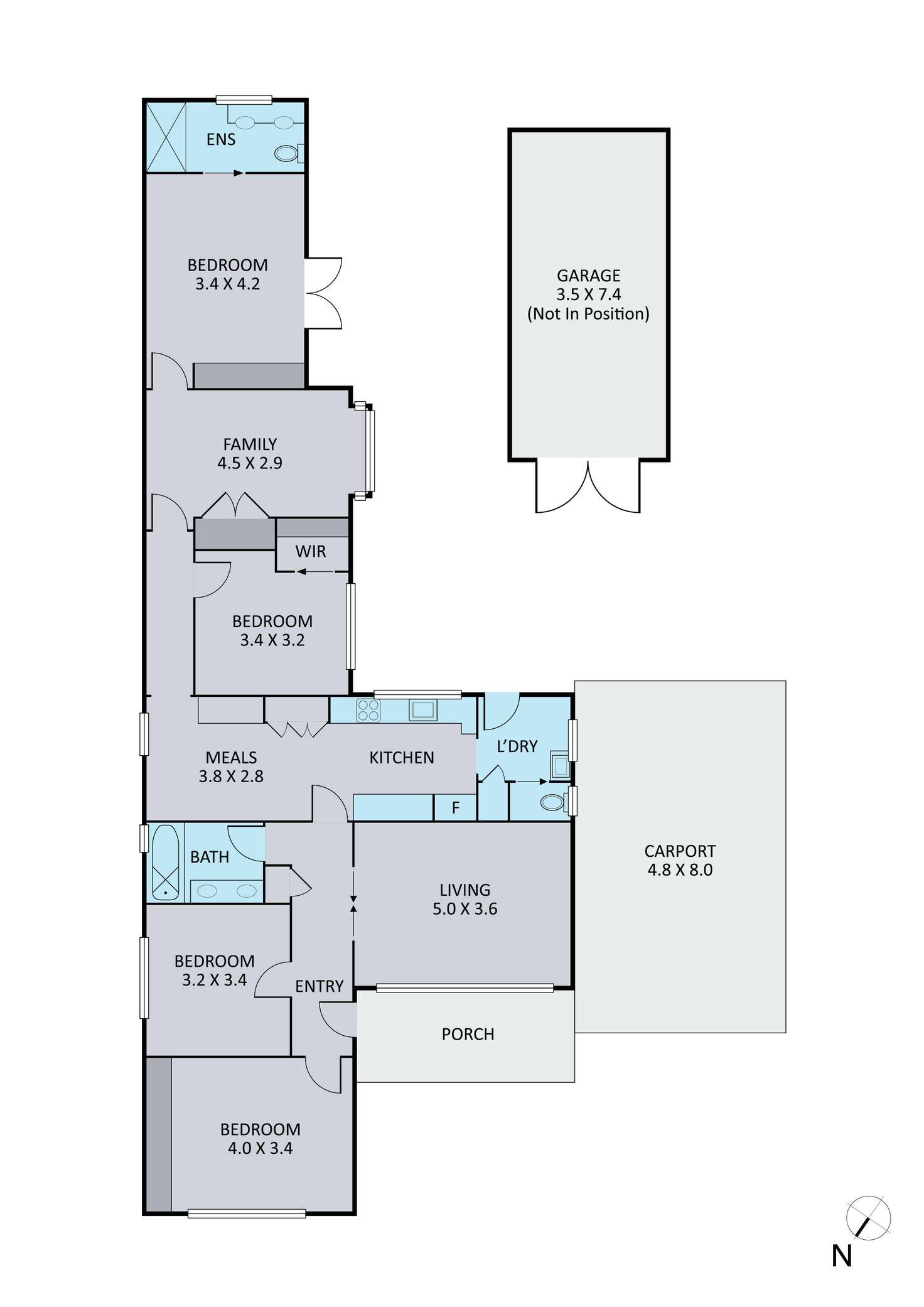Floorplan of Homely house listing, 1810 Ferntree Gully Road, Ferntree Gully VIC 3156