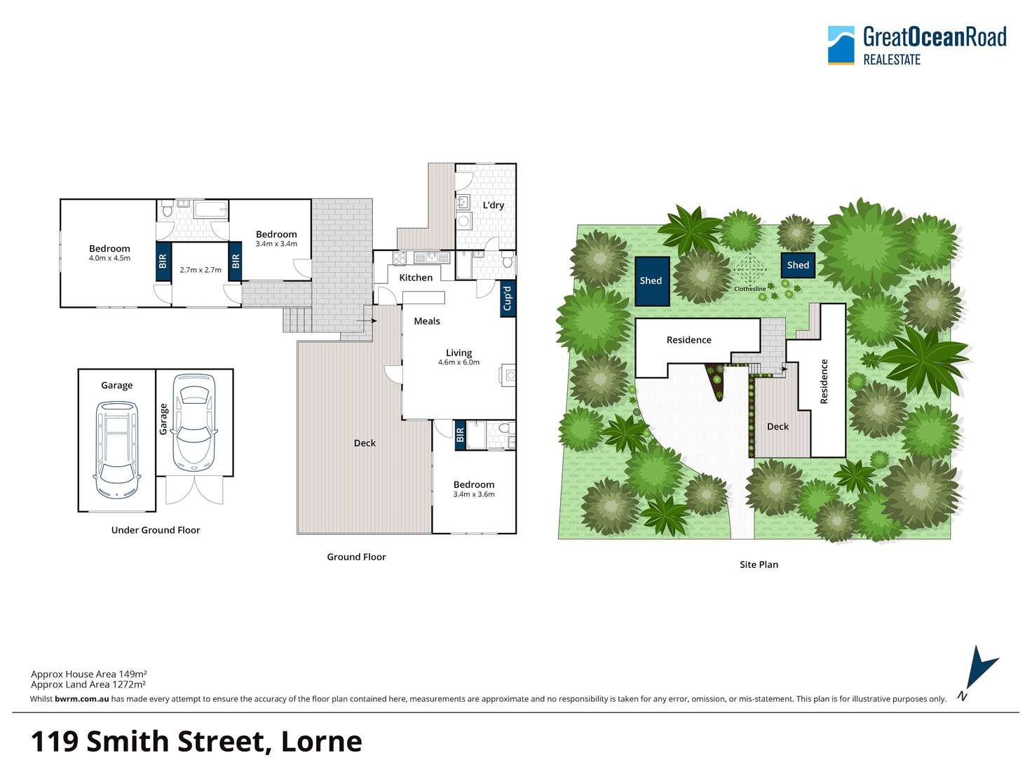 Floorplan of Homely house listing, 119 Smith Street, Lorne VIC 3232