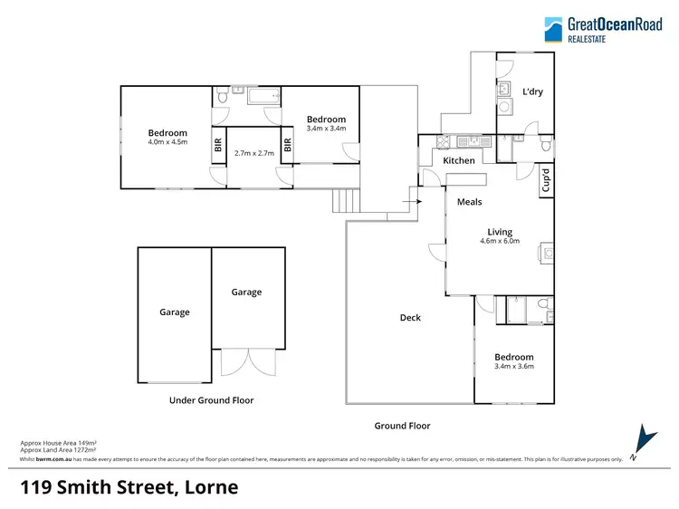 Floorplan of Homely house listing, 119 Smith Street, Lorne VIC 3232