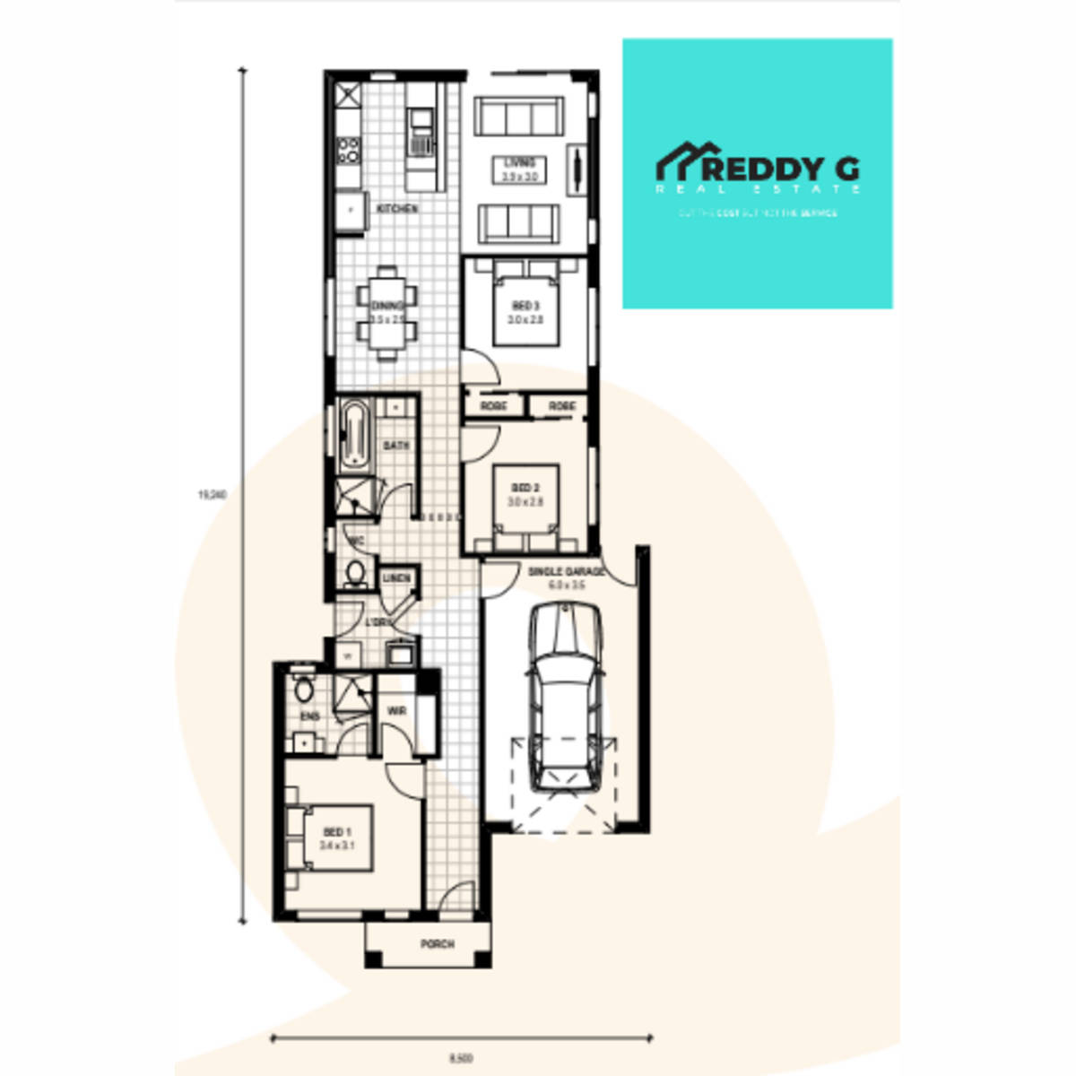 Floorplan of Homely house listing, Lot 1107 Pear Street, Wyndham Vale VIC 3024