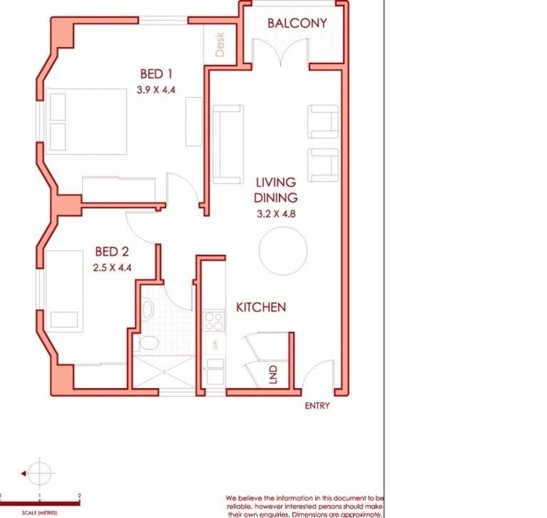 Floorplan of Homely apartment listing, 1/136 Darlinghurst Road, Darlinghurst NSW 2010