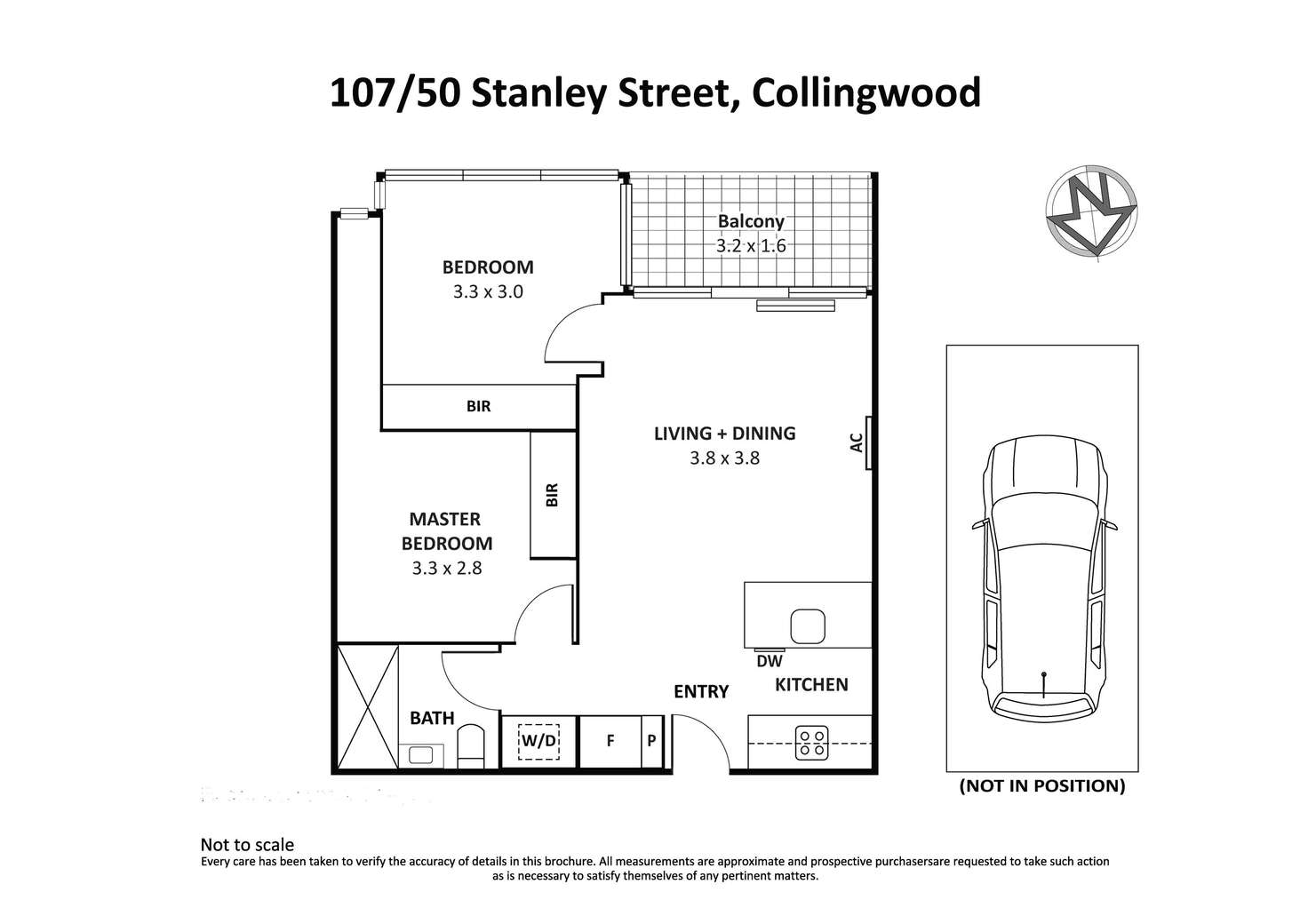 Floorplan of Homely apartment listing, 107/50 Stanley Street, Collingwood VIC 3066