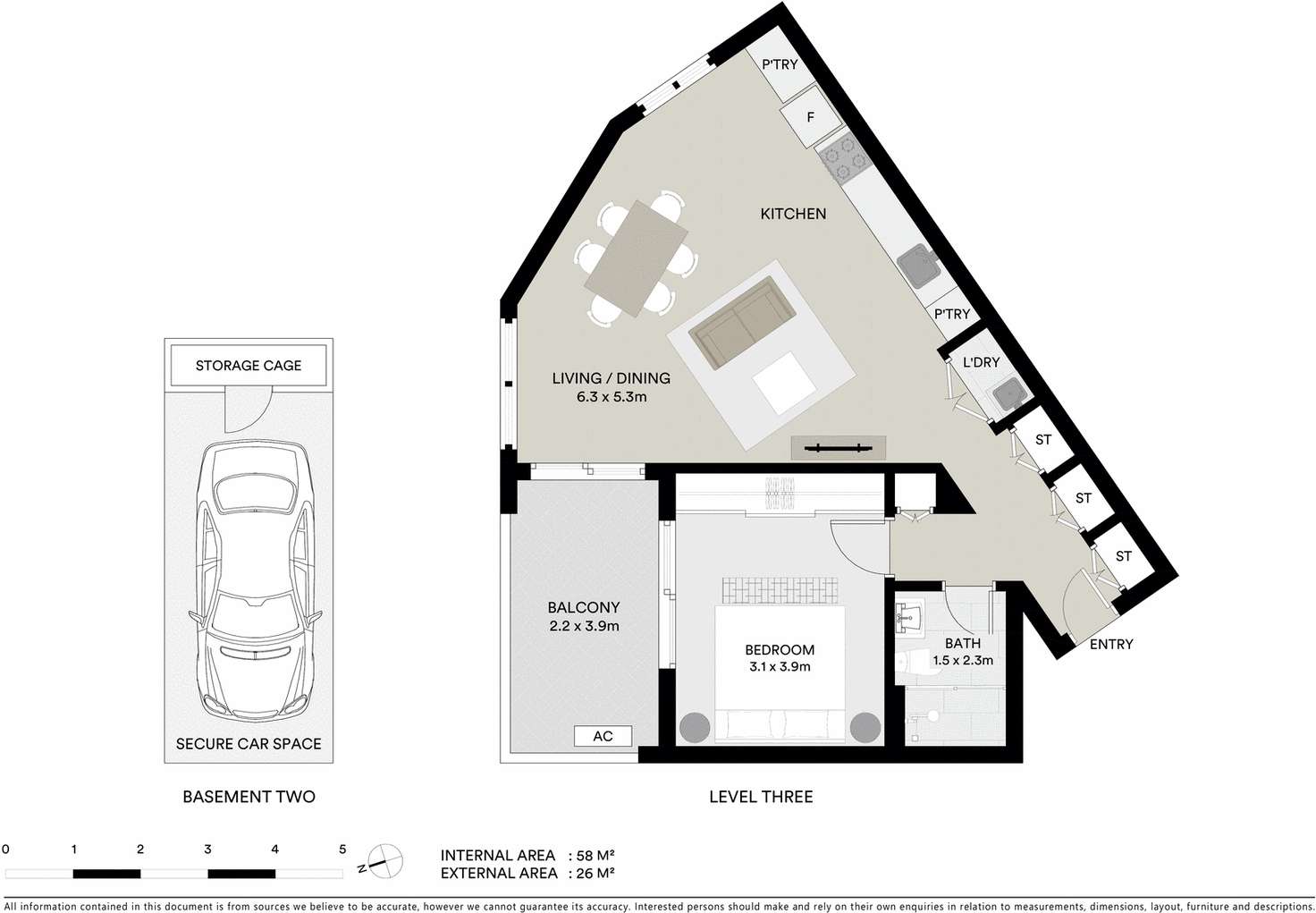 Floorplan of Homely apartment listing, 308/165 Frederick Street, Bexley NSW 2207