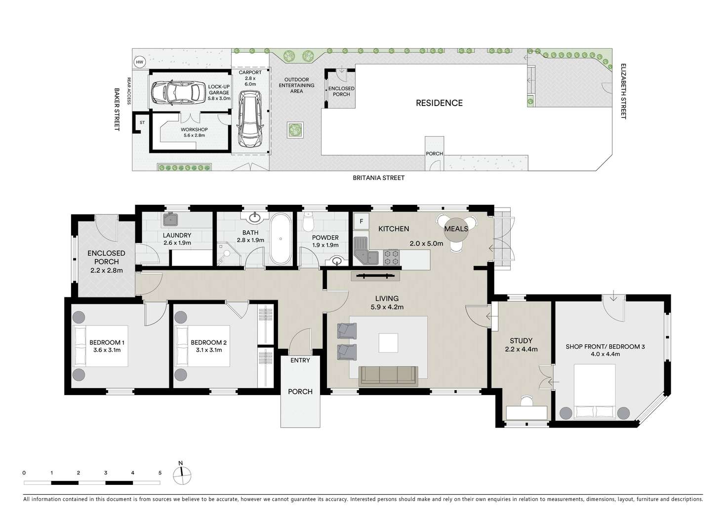 Floorplan of Homely house listing, 119 Elizabeth Street, Geelong West VIC 3218