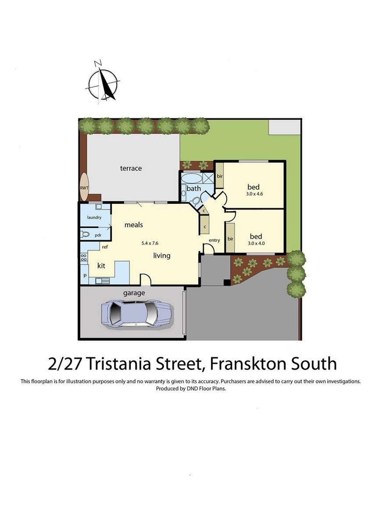 Floorplan of Homely house listing, 27a Tristania Street, Frankston South VIC 3199