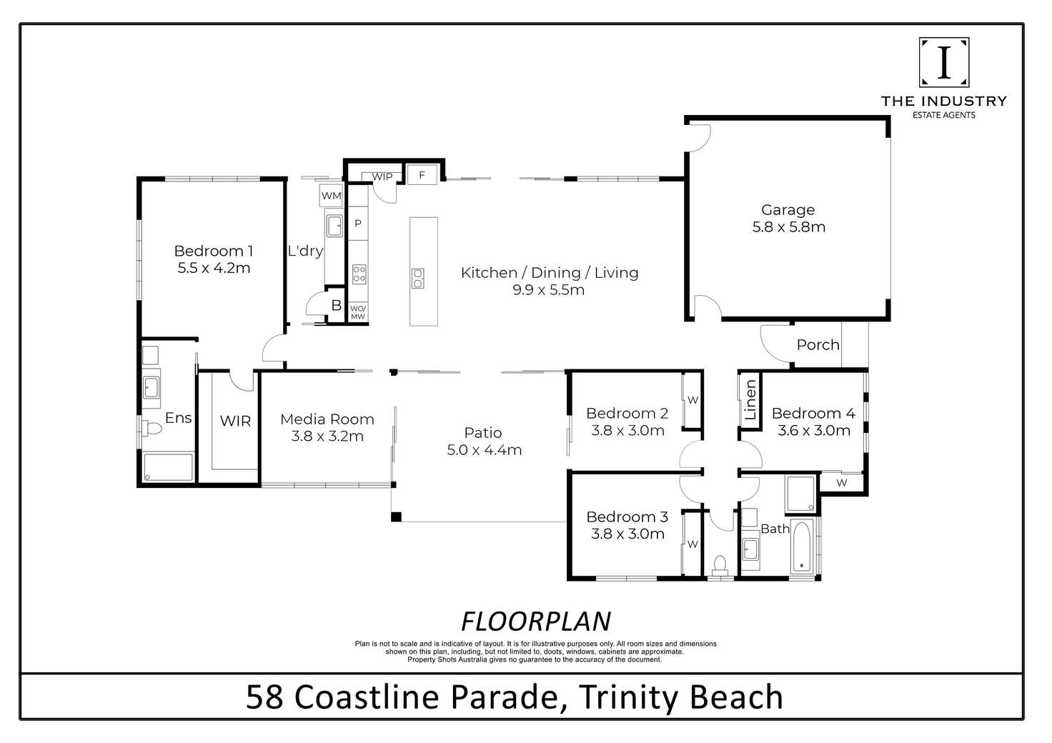 Floorplan of Homely house listing, 58 Coastline Parade, Trinity Beach QLD 4879