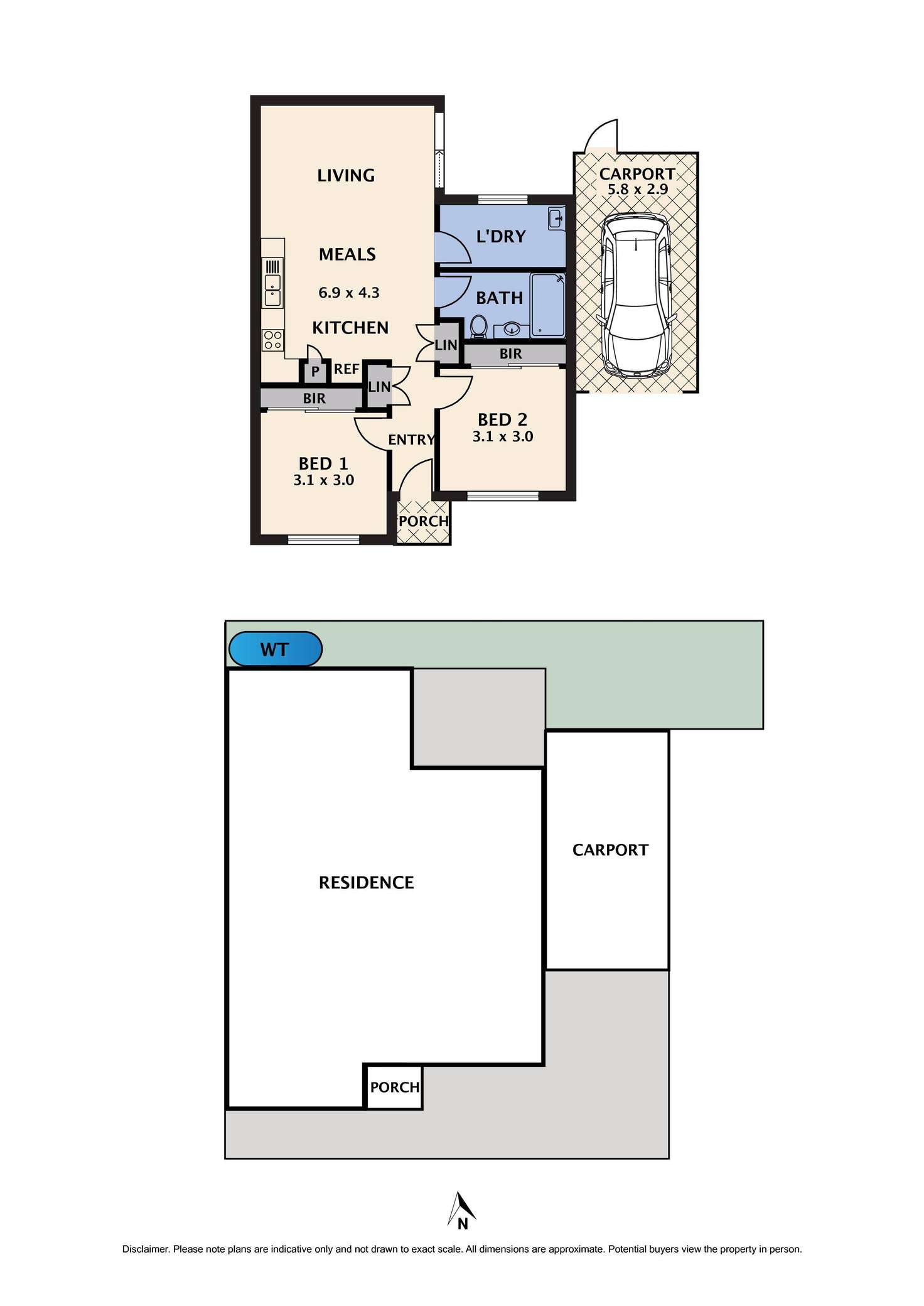 Floorplan of Homely unit listing, 2/13 Suffolk Street, Reservoir VIC 3073