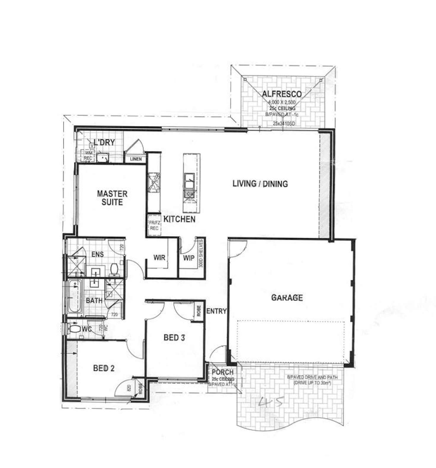 Floorplan of Homely house listing, 46 Lutea Loop, Hilbert WA 6112