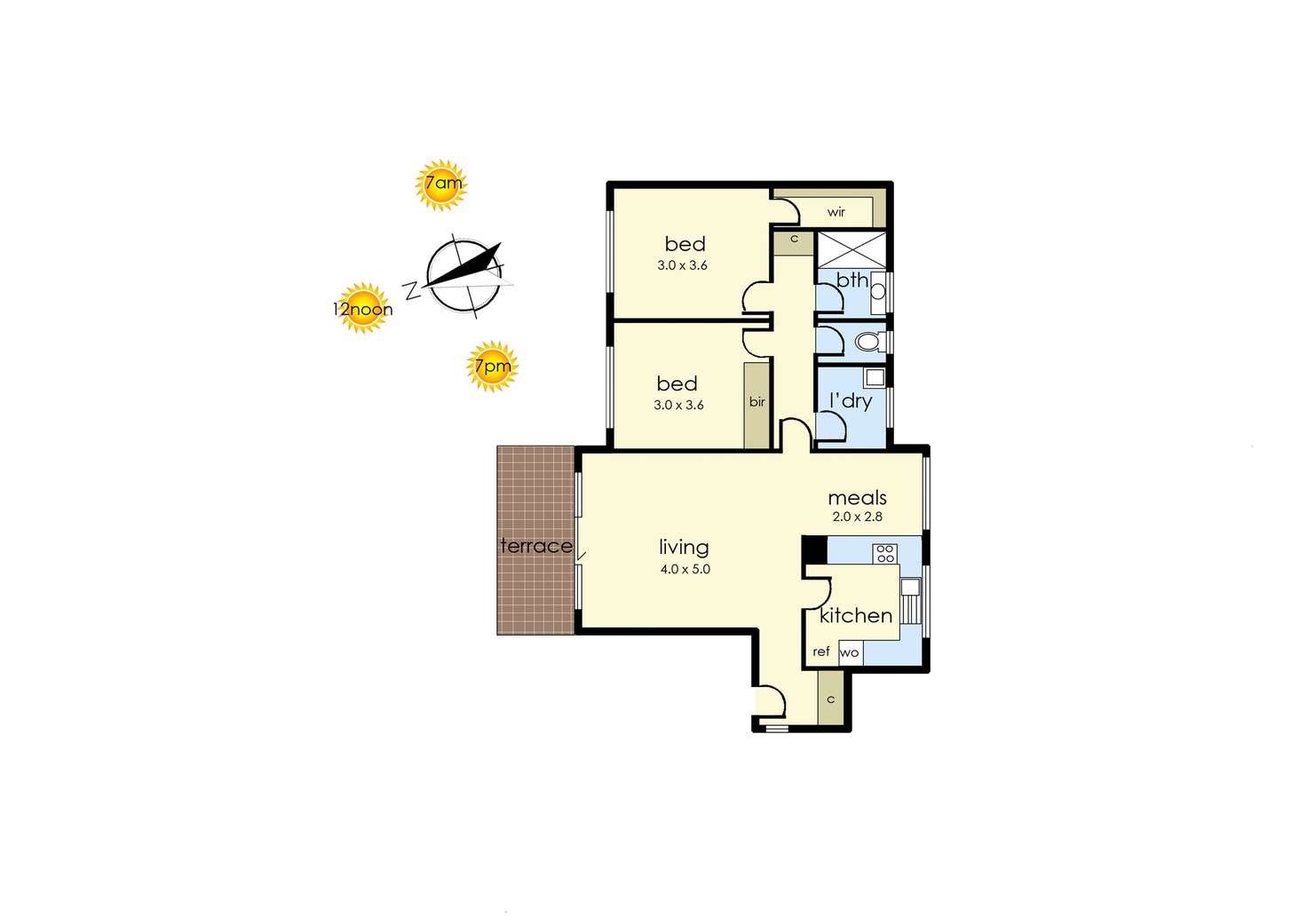 Floorplan of Homely apartment listing, 1/275 Nepean Highway, Seaford VIC 3198