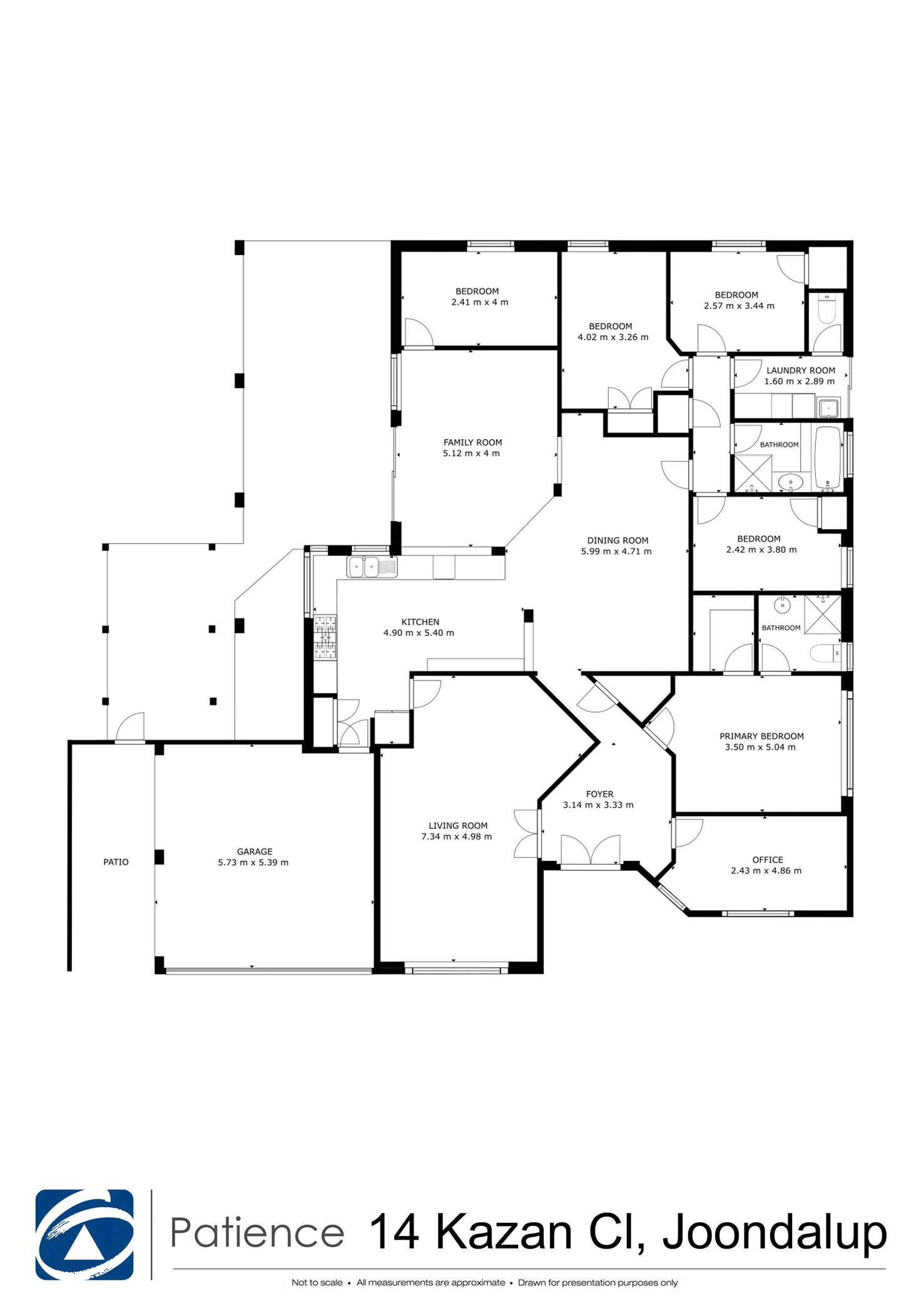Floorplan of Homely house listing, 14 Kazan Close, Joondalup WA 6027