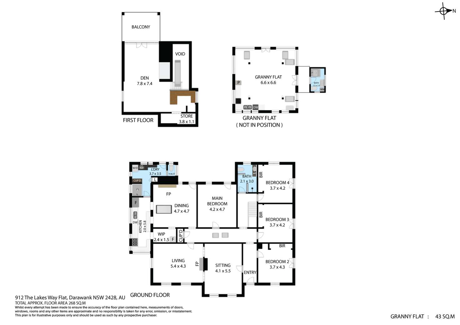 Floorplan of Homely house listing, 912 The Lakes Way, Darawank NSW 2428