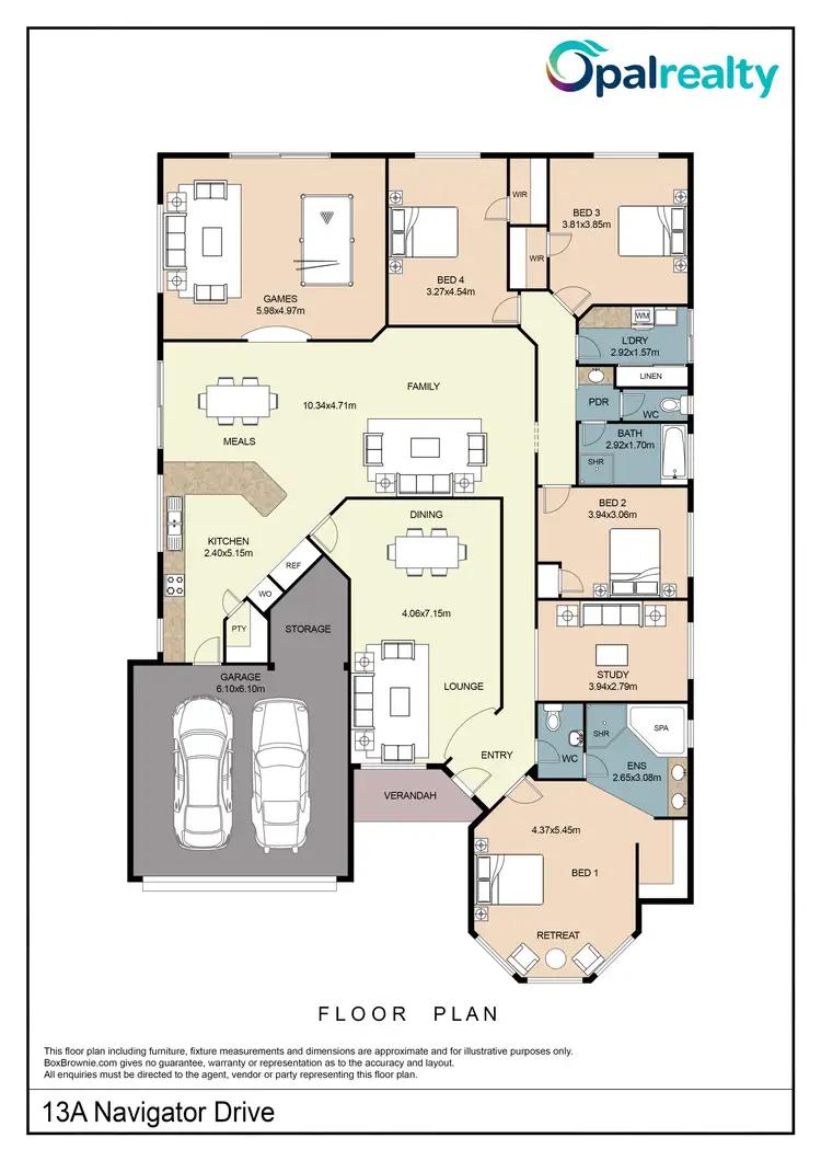 Floorplan of Homely house listing, 13A Navigator Drive, Singleton WA 6175