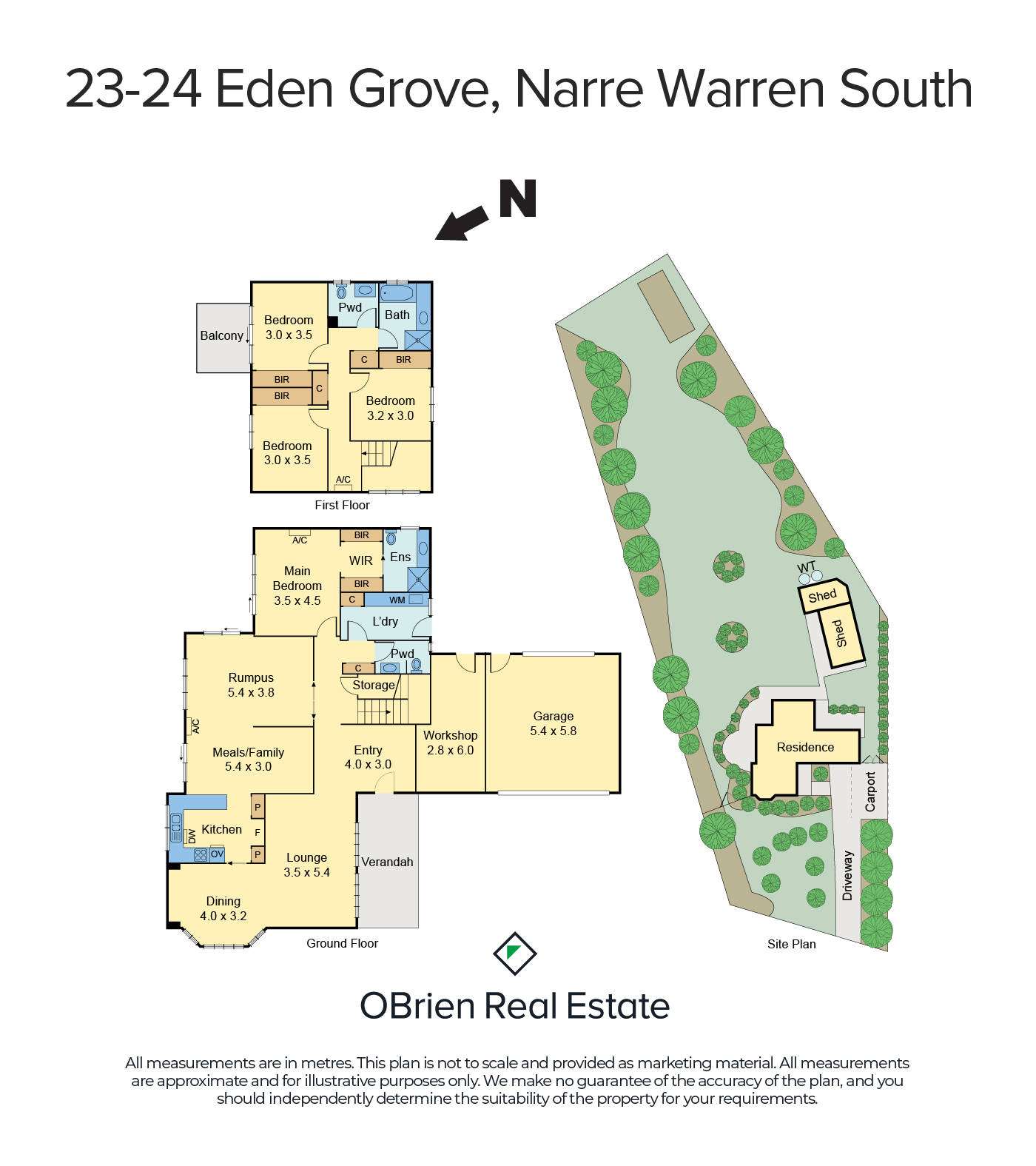 Floorplan of Homely house listing, 23-24 Eden Grove, Narre Warren South VIC 3805