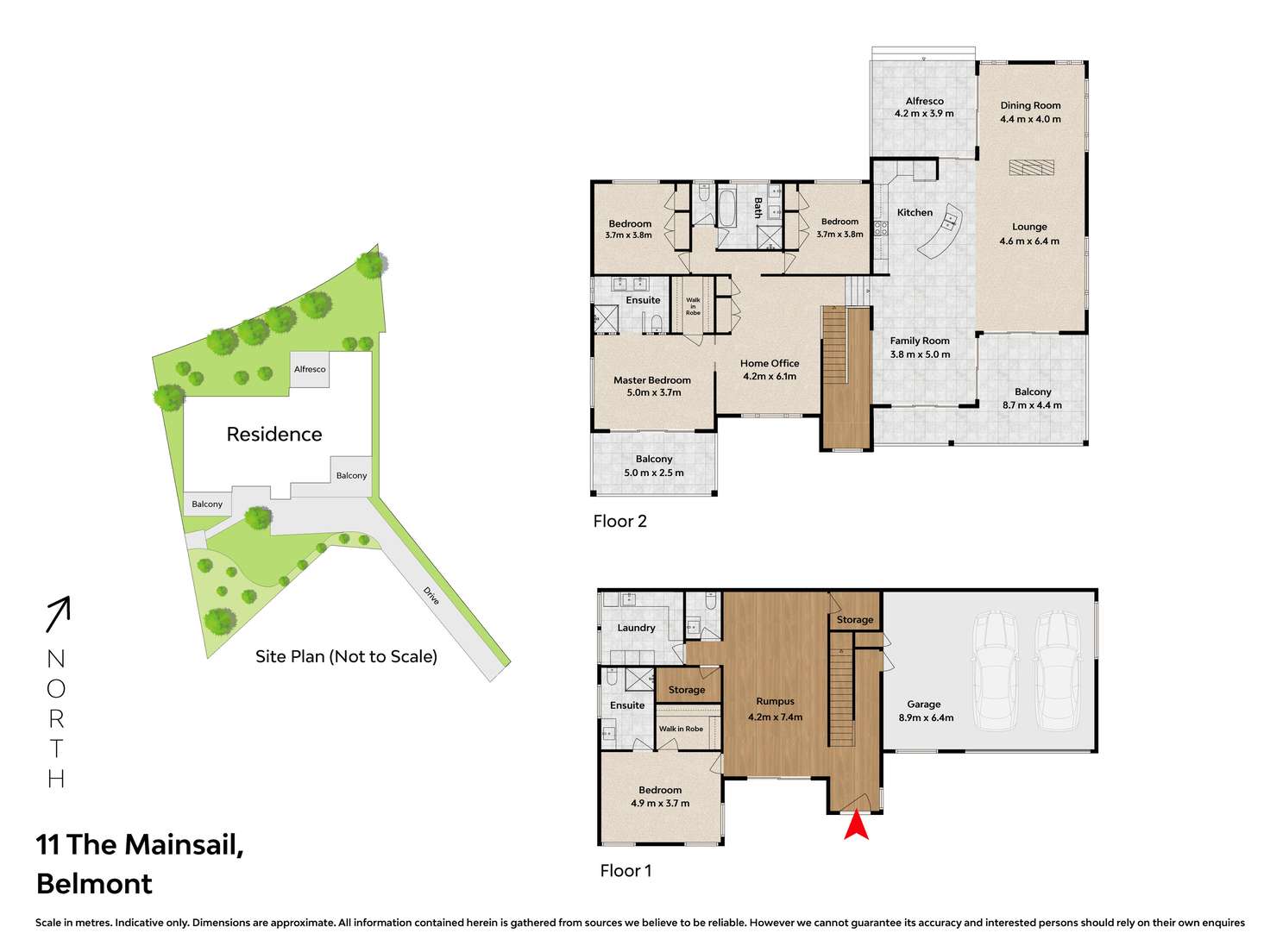 Floorplan of Homely house listing, 11 The Mainsail, Belmont NSW 2280
