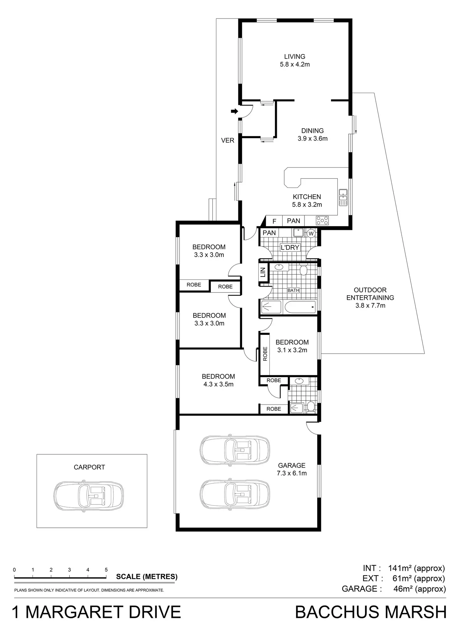 1 Margaret Drive, Bacchus Marsh VIC 3340 House For Sale Homely
