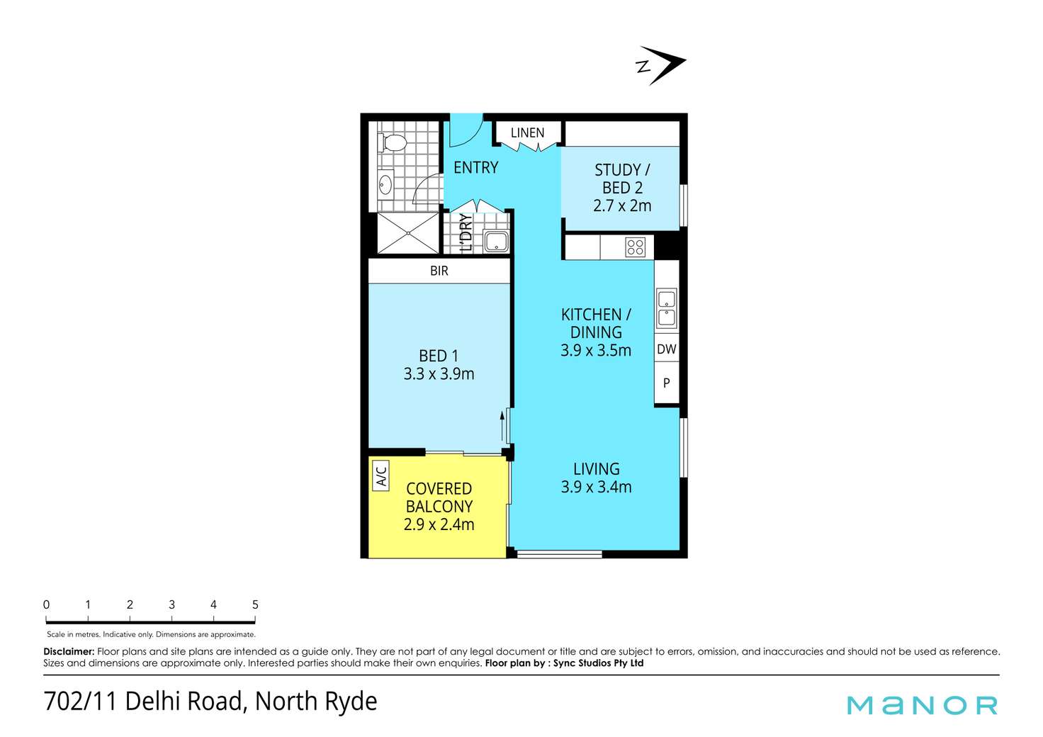 Floorplan of Homely apartment listing, 702/11 Delhi Road, North Ryde NSW 2113