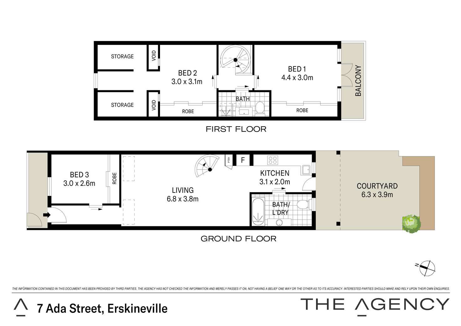 Floorplan of Homely house listing, 7 Ada Street, Erskineville NSW 2043