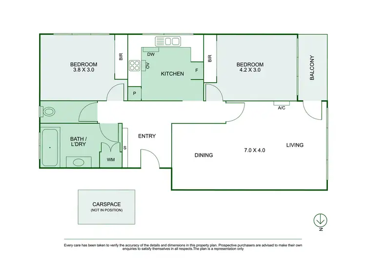 Floorplan of Homely apartment listing, 2/18 Grandview Grove, Prahran VIC 3181