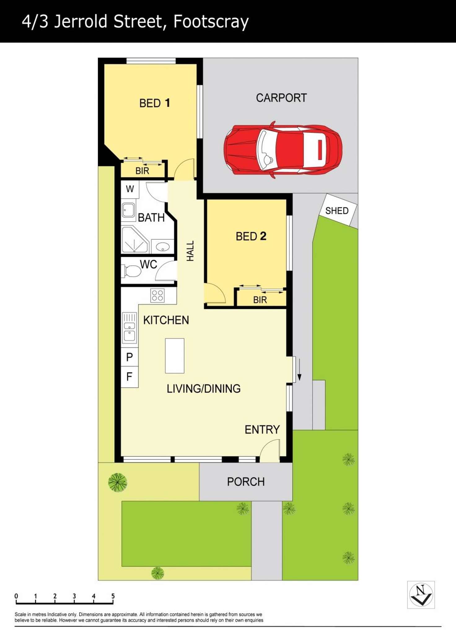 Floorplan of Homely unit listing, 4/3 Jerrold Street, Footscray VIC 3011